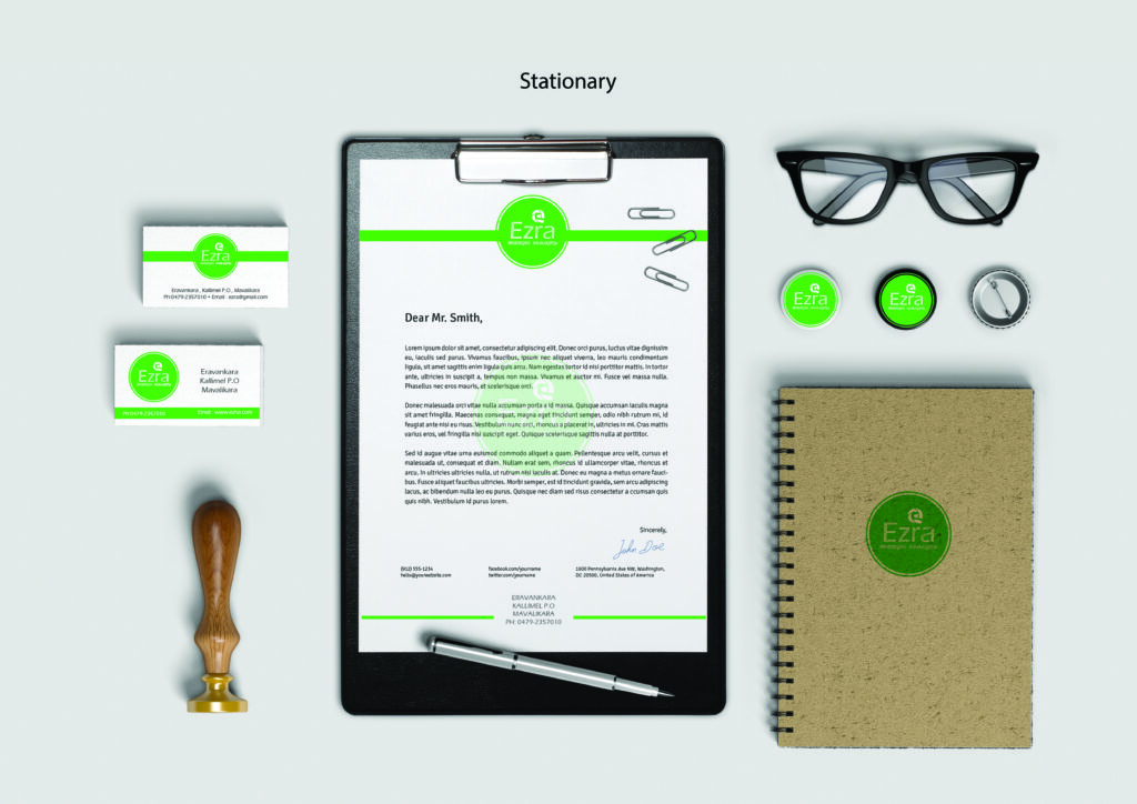 Branding design project by freelance graphic designer